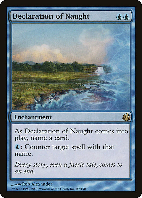 Carta Magic - Declaration of Naught - Idioma: Ingles - Edicion: Morningtide