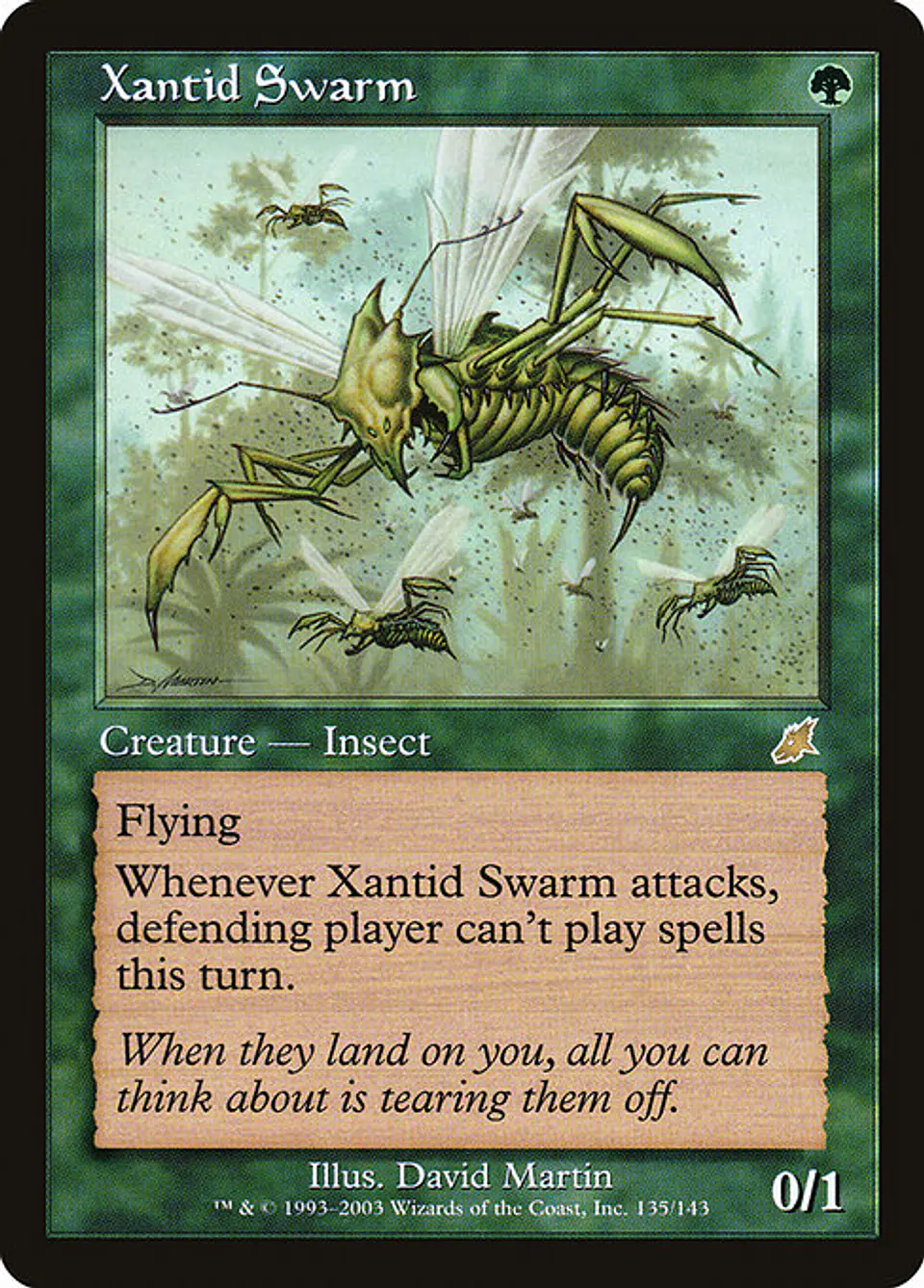 Carta Magic - Xantid Swarm - Idioma: Ingles - Edicion: Scourge 1