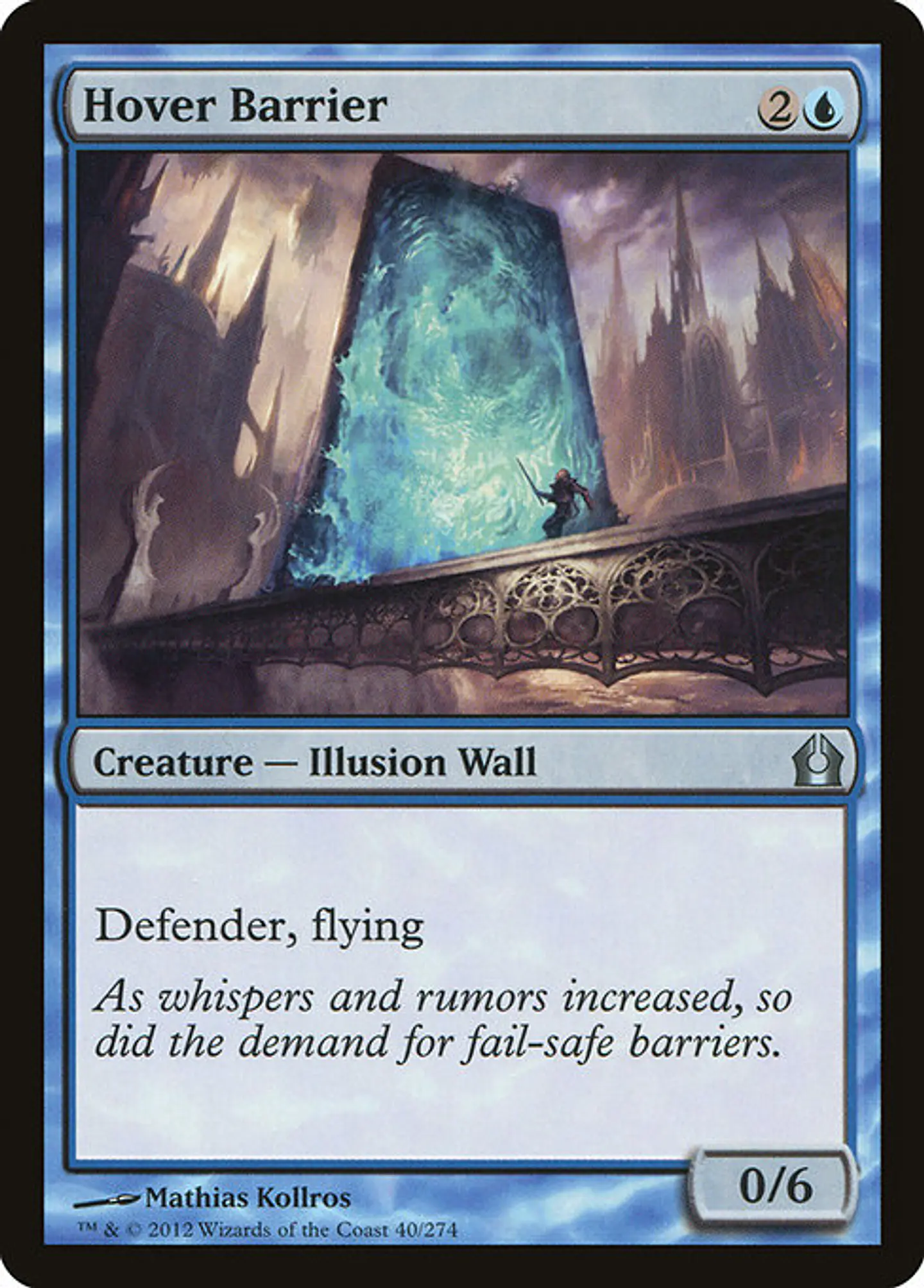 Carta Magic - FOIL Hover Barrier - Idioma: Español - Edicion: Return to Ravnica 1