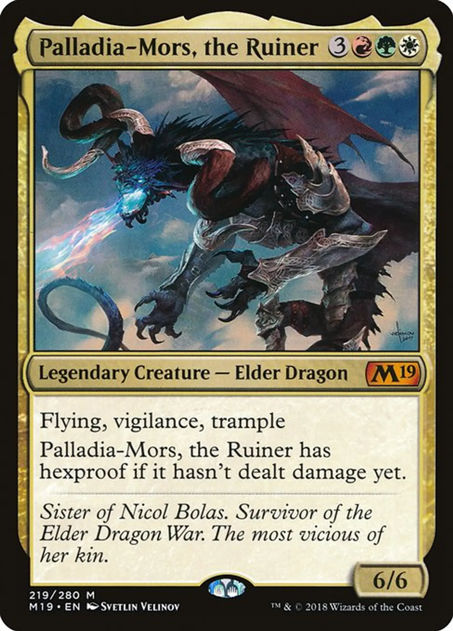 Carta Magic - Palladia-Mors, the Ruiner - Idioma: Ingles - Edicion: Core Set 2019 1