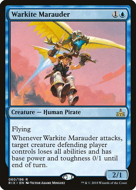 Carta Magic - FOIL Warkite Marauder - Idioma: Español - Edicion: Rivals of Ixalan