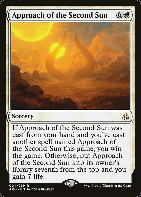 Carta Magic - Approach of the Second Sun - Idioma: Español - Edicion: Amonkhet