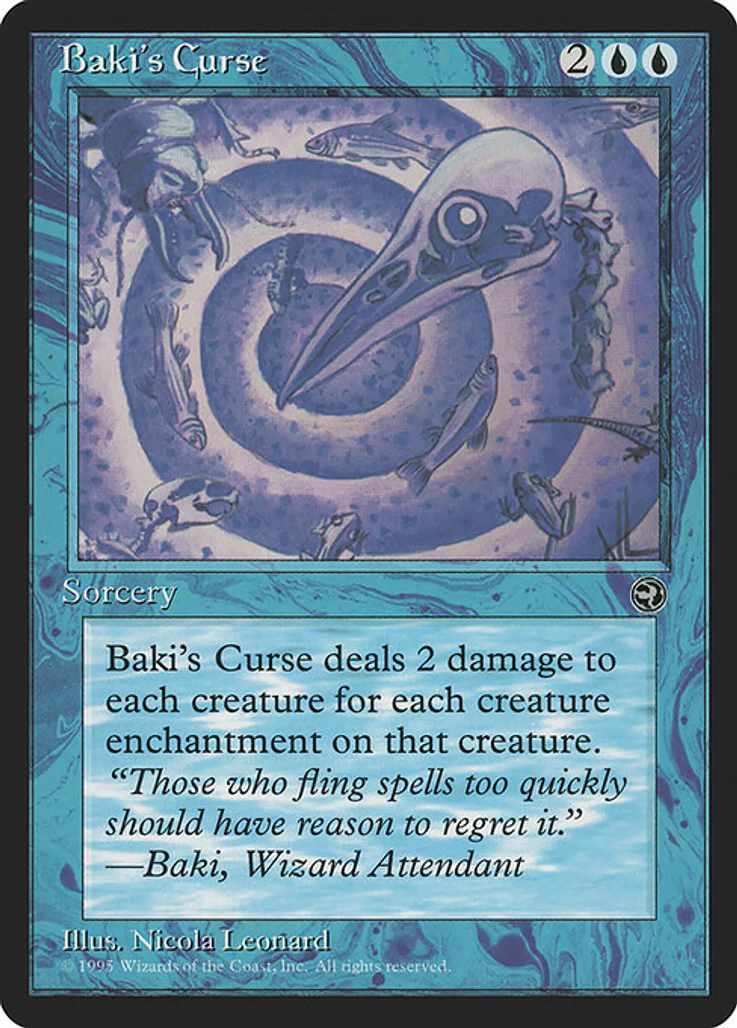 Carta Magic - Baki's Curse - Idioma: Ingles - Edicion: Homelands 1