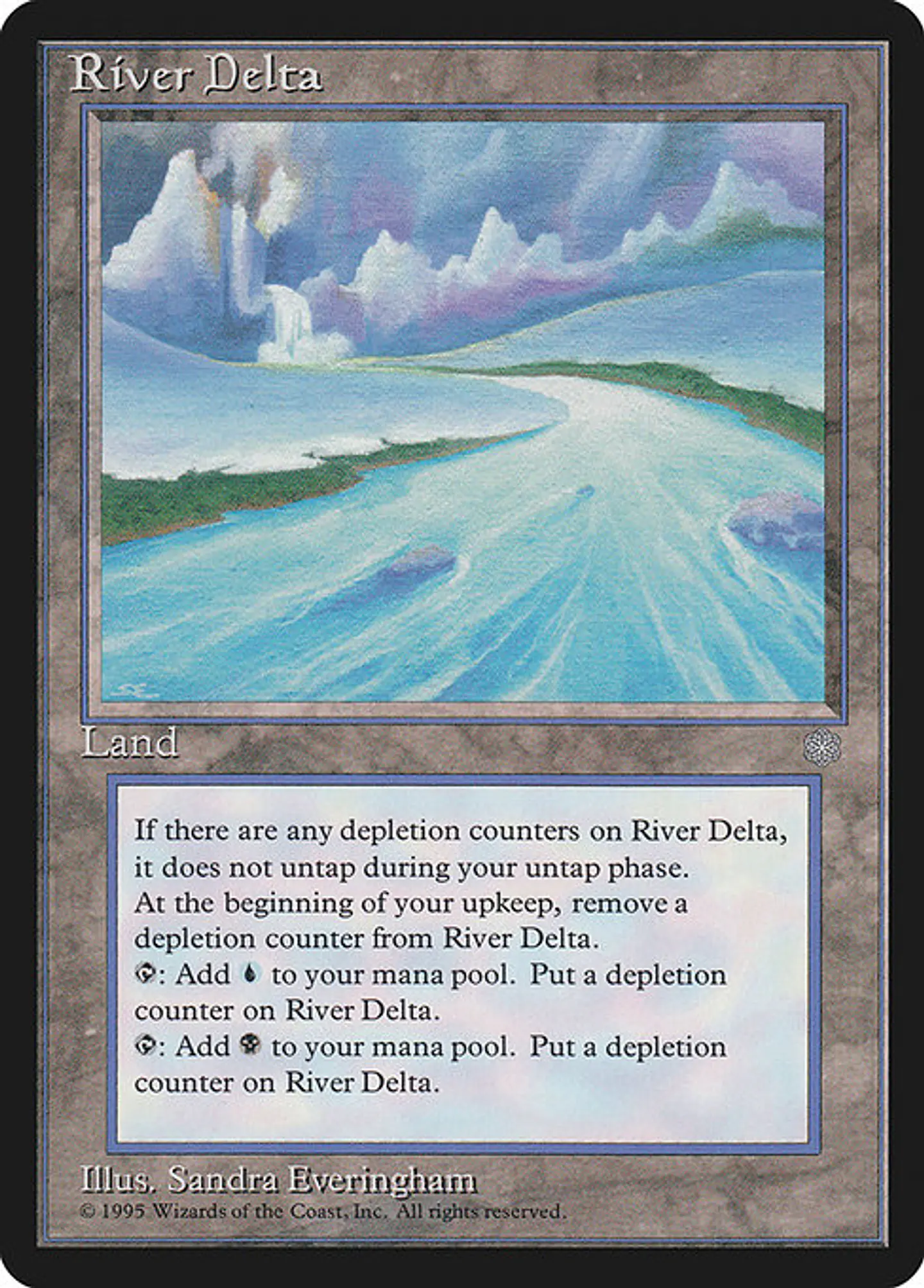 Carta Magic - River Delta - Idioma: Ingles - Edicion: Ice Age 1