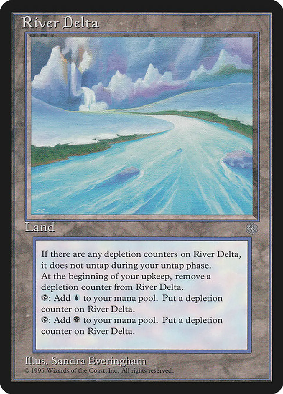 Carta Magic - River Delta - Idioma: Ingles - Edicion: Ice Age 1