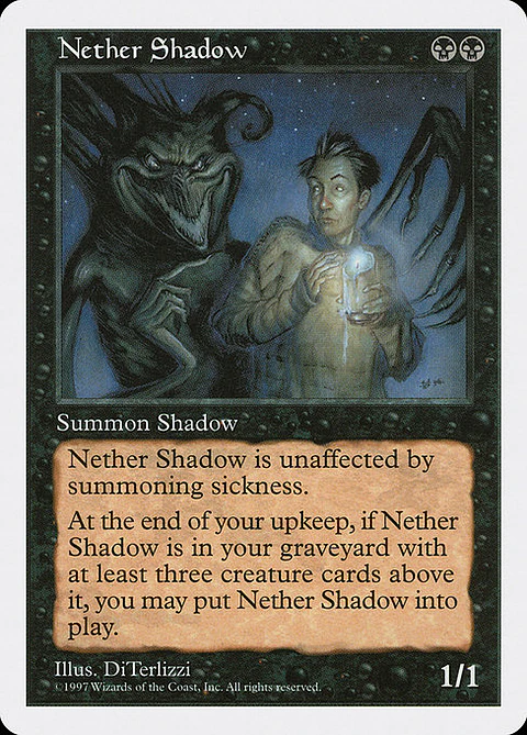 Carta Magic - Nether Shadow - Idioma: Ingles - Edicion: Fifth Edition