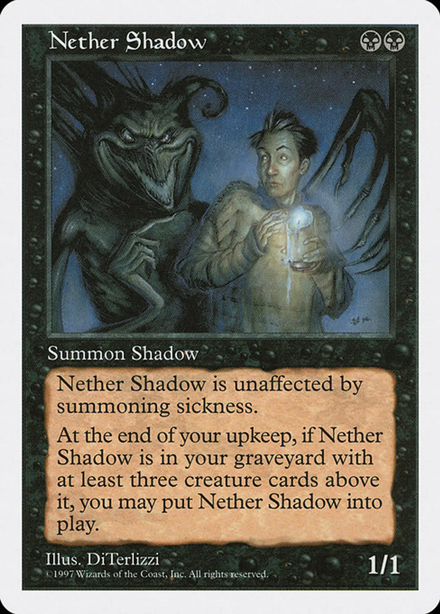 Carta Magic - Nether Shadow - Idioma: Ingles - Edicion: Fifth Edition 1