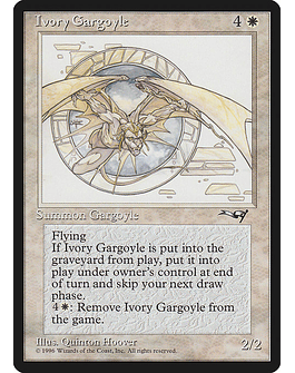 Carta Magic - Ivory Gargoyle - Idioma: Ingles - Edicion: Alliances
