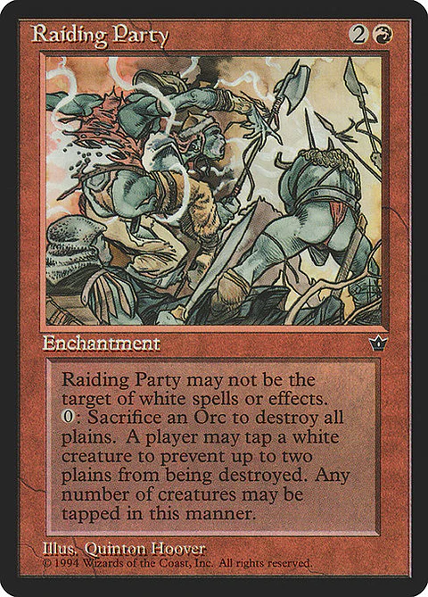 Carta Magic - Raiding Party - Idioma: Ingles - Edicion: Fallen Empires