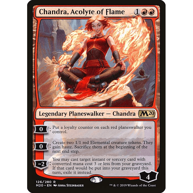 Carta Magic - Chandra, Acolyte of Flame - Idioma: Ingles - Edicion: Core Set 2020
