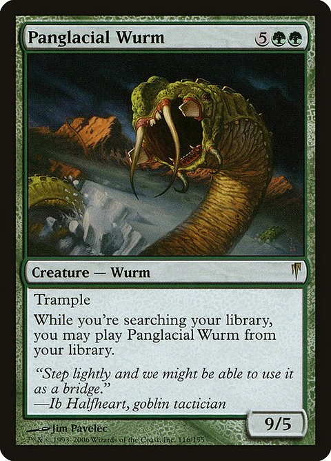Carta Magic - Panglacial Wurm - Idioma: Ingles - Edicion: Coldsnap