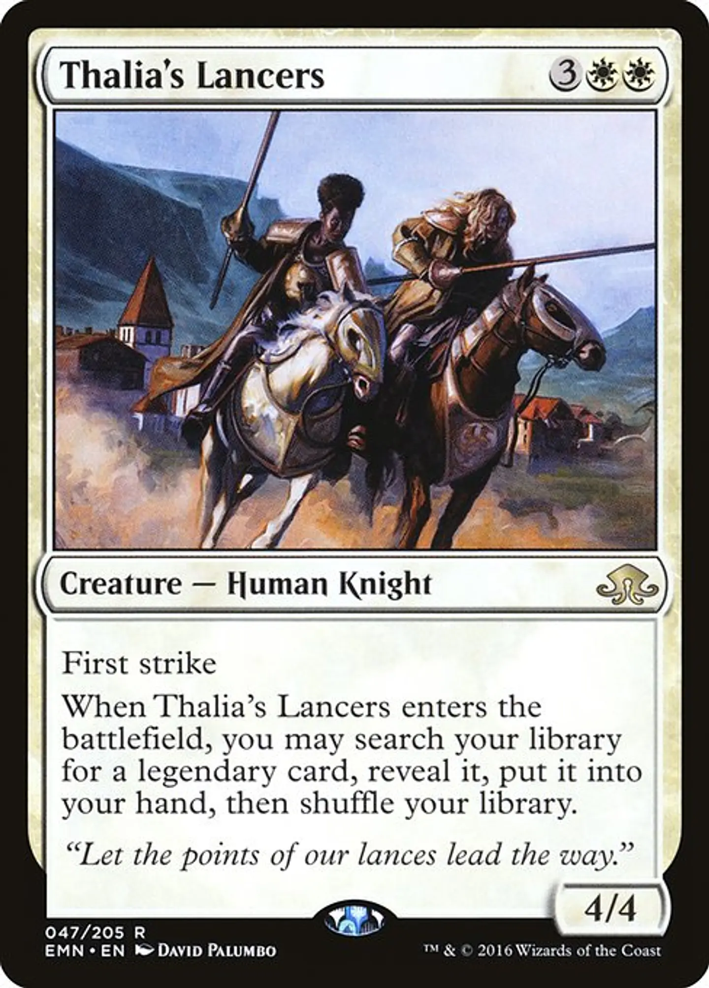 Carta Magic - FOIL Thalia's Lancers - Idioma: Ingles - Edicion: Eldritch Moon 1