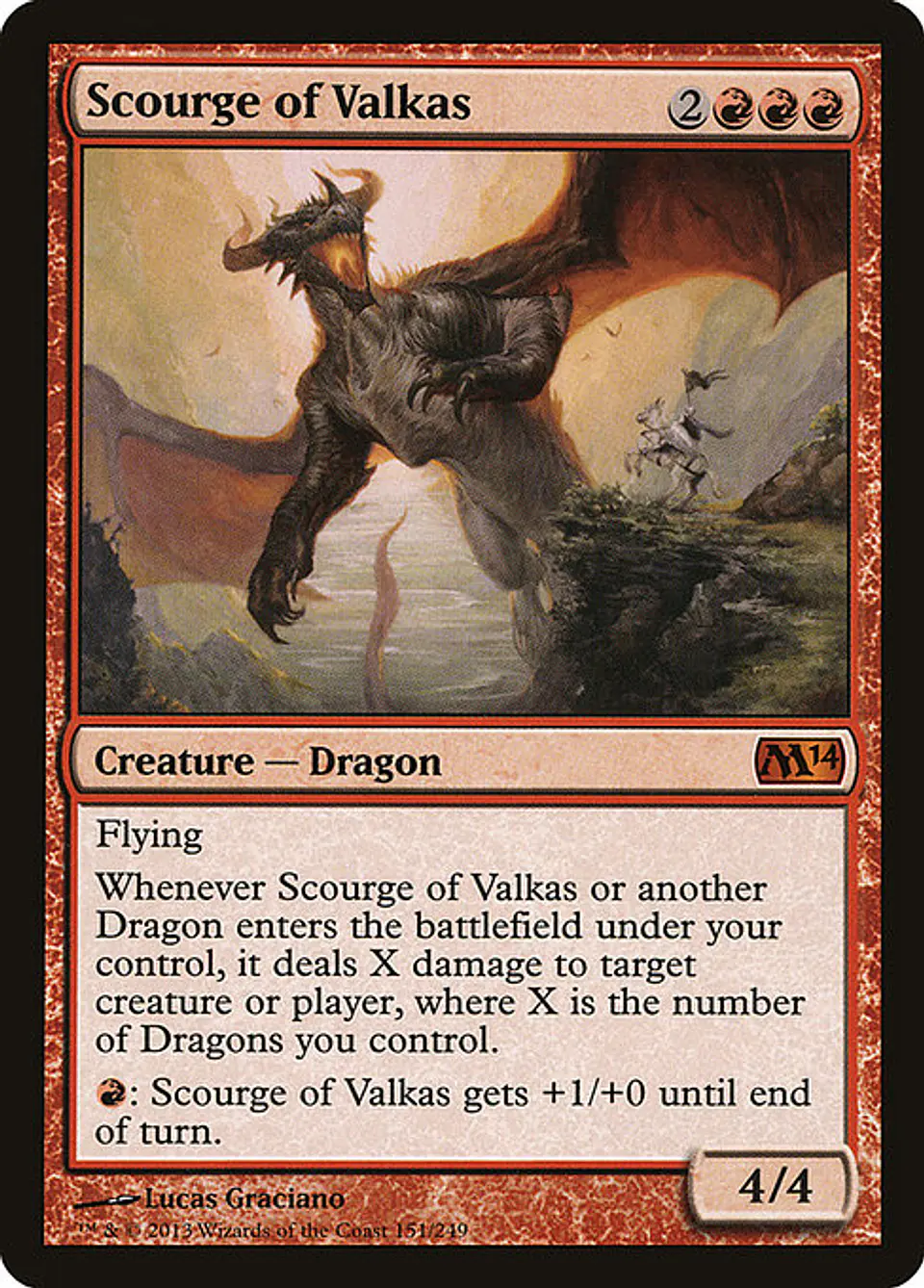Carta Magic - Scourge of Valkas - Idioma: Ingles - Edicion: Magic 2014 1
