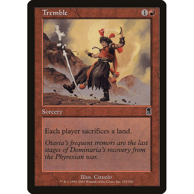 Carta Magic - FOIL Tremble - Idioma: Ingles - Edicion: Odyssey