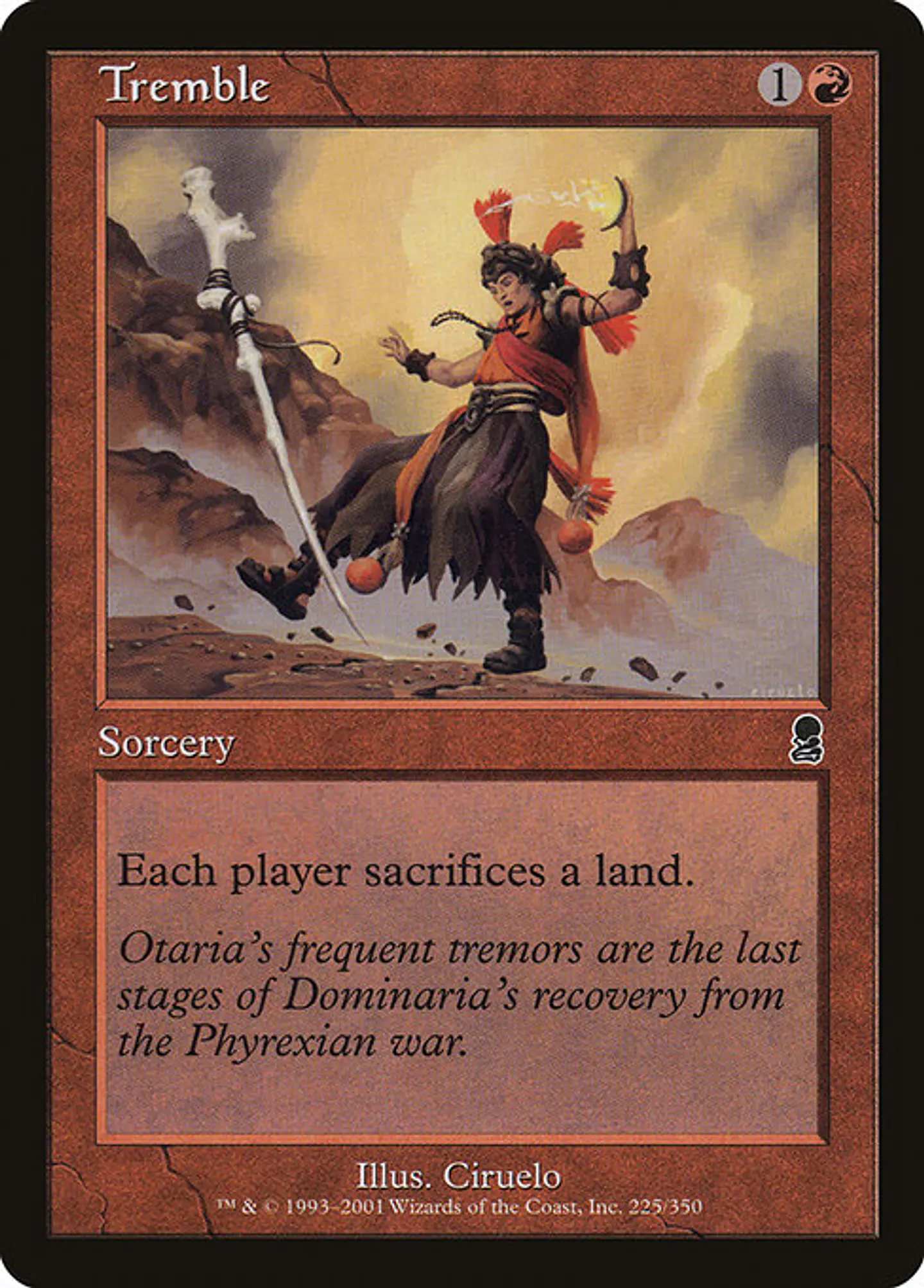 Carta Magic - FOIL Tremble - Idioma: Ingles - Edicion: Odyssey 1