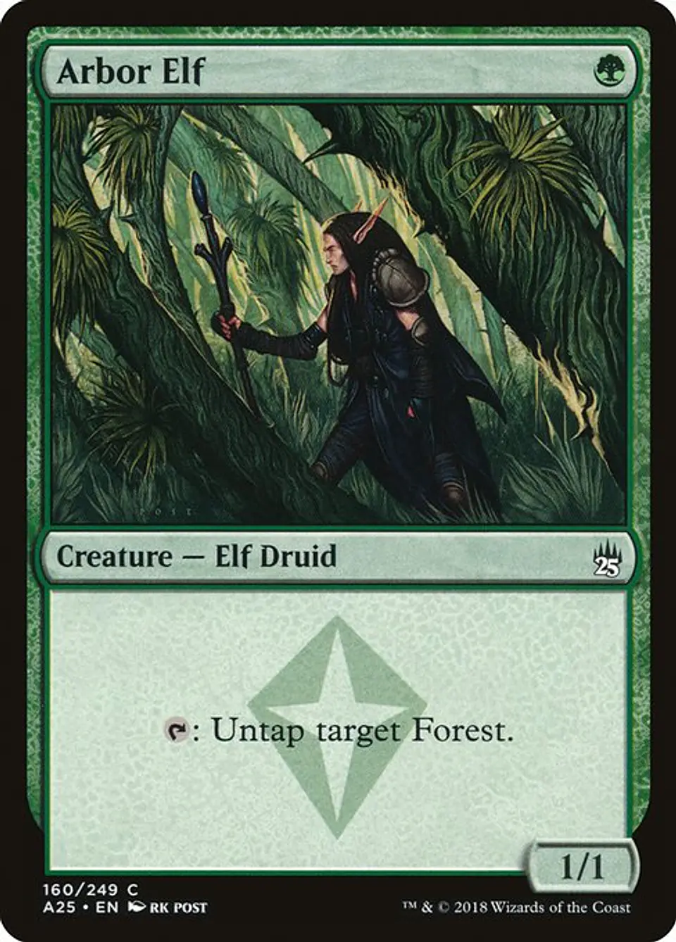 Carta Magic - FOIL Arbor Elf - Idioma: Ingles - Edicion: Masters 25 1