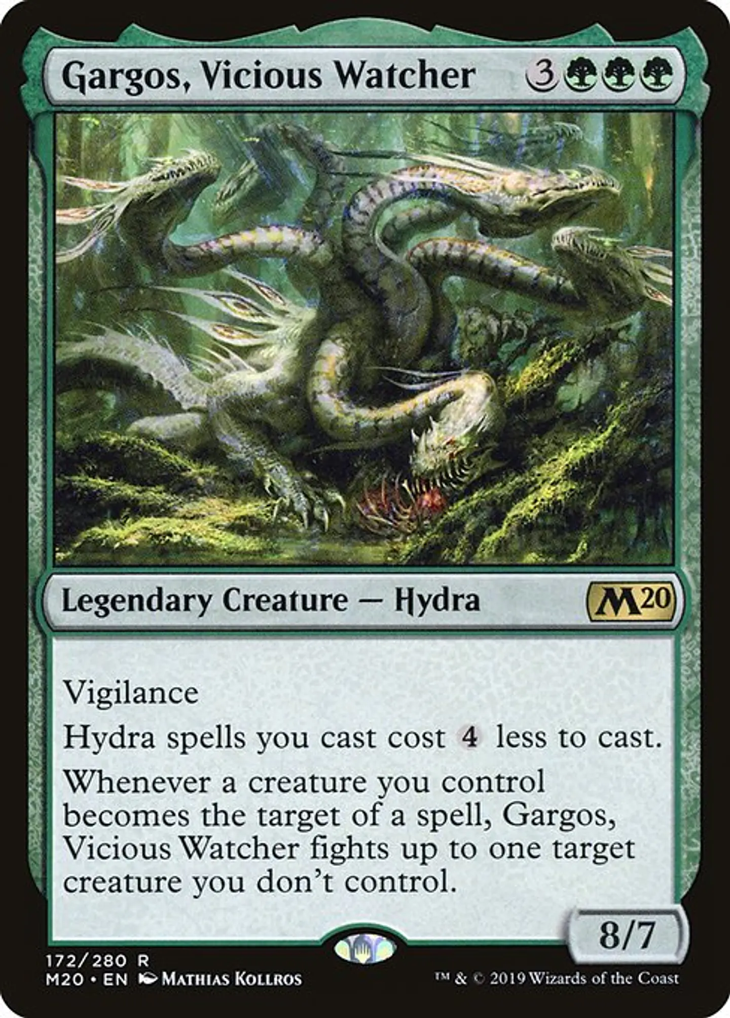 Carta Magic - Gargos, Vicious Watcher - Idioma: Ingles - Edicion: Core Set 2020 1