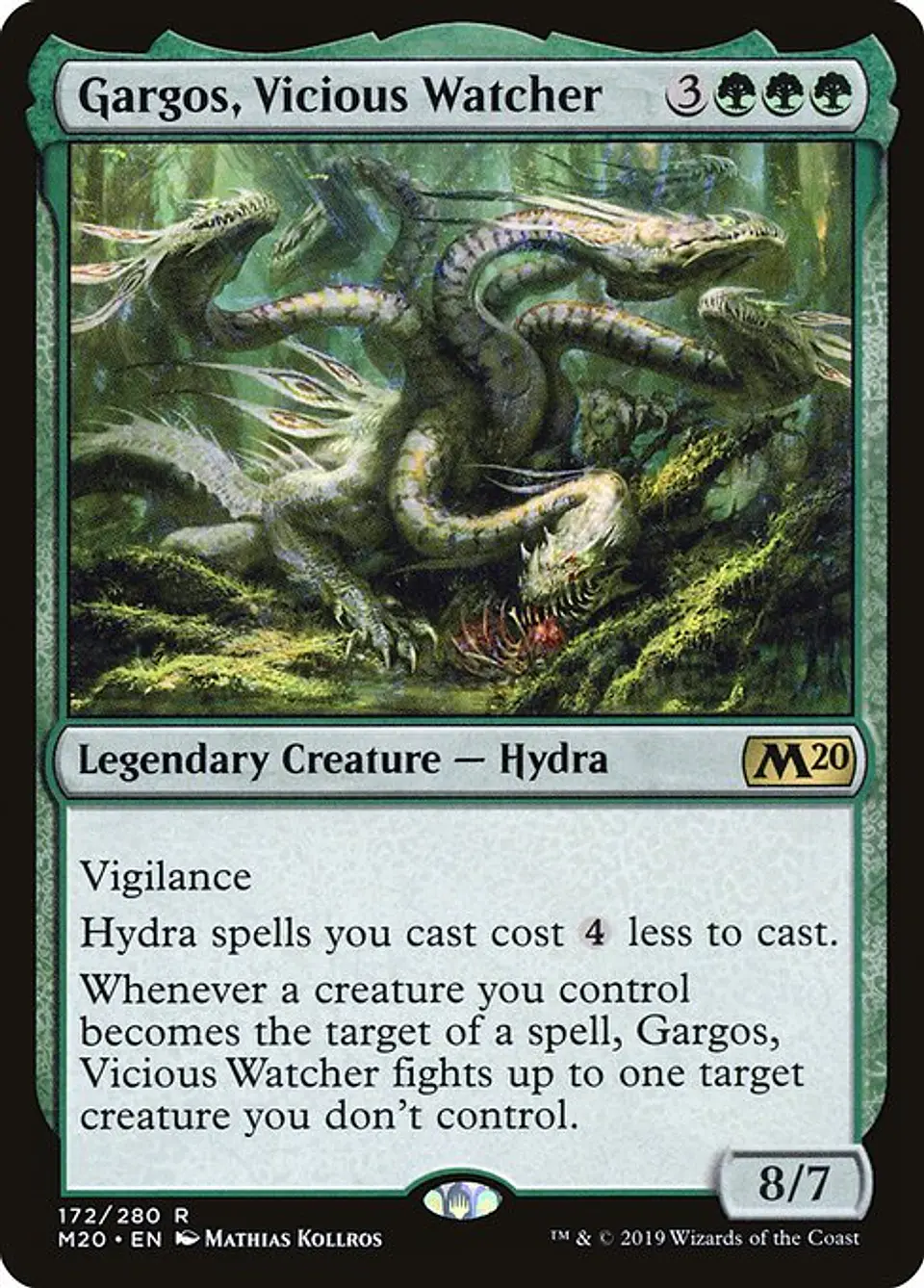 Carta Magic - Gargos, Vicious Watcher - Idioma: Ingles - Edicion: Core Set 2020 1