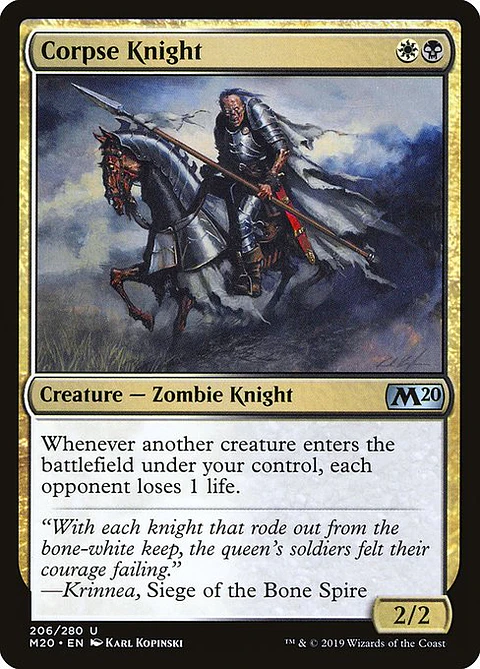 Carta Magic - Corpse Knight - Idioma: Ingles - Edicion: Core Set 2020