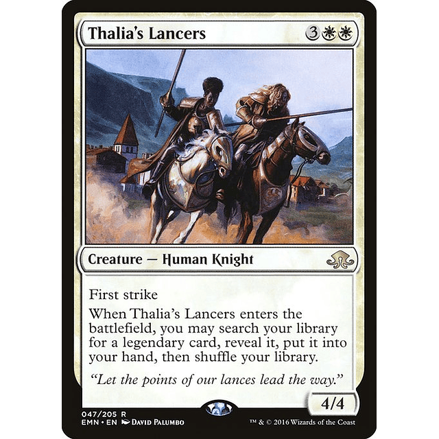 Carta Magic - FOIL Thalia's Lancers - Idioma: Español - Edicion: Eldritch Moon