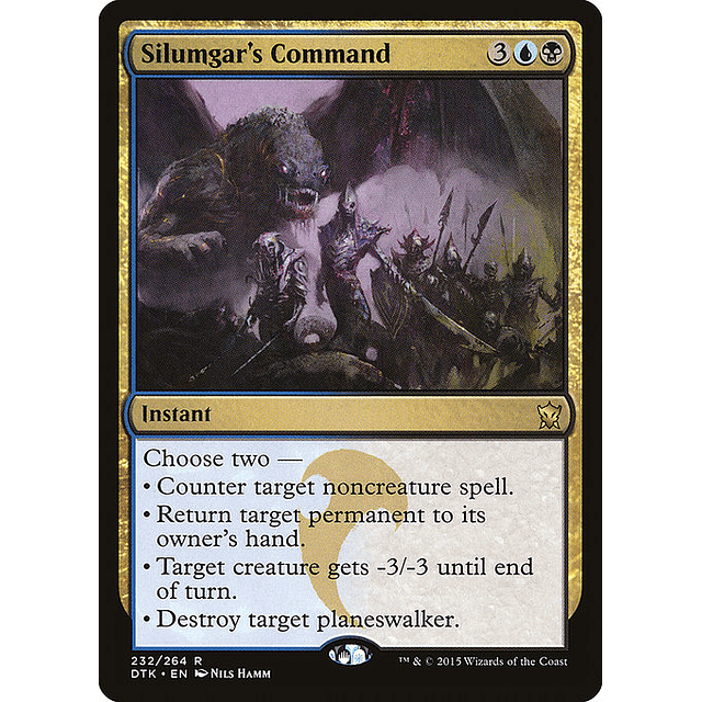 Carta Magic - FOIL Silumgar's Command - Idioma: Español - Edicion: Dragons of Tarkir