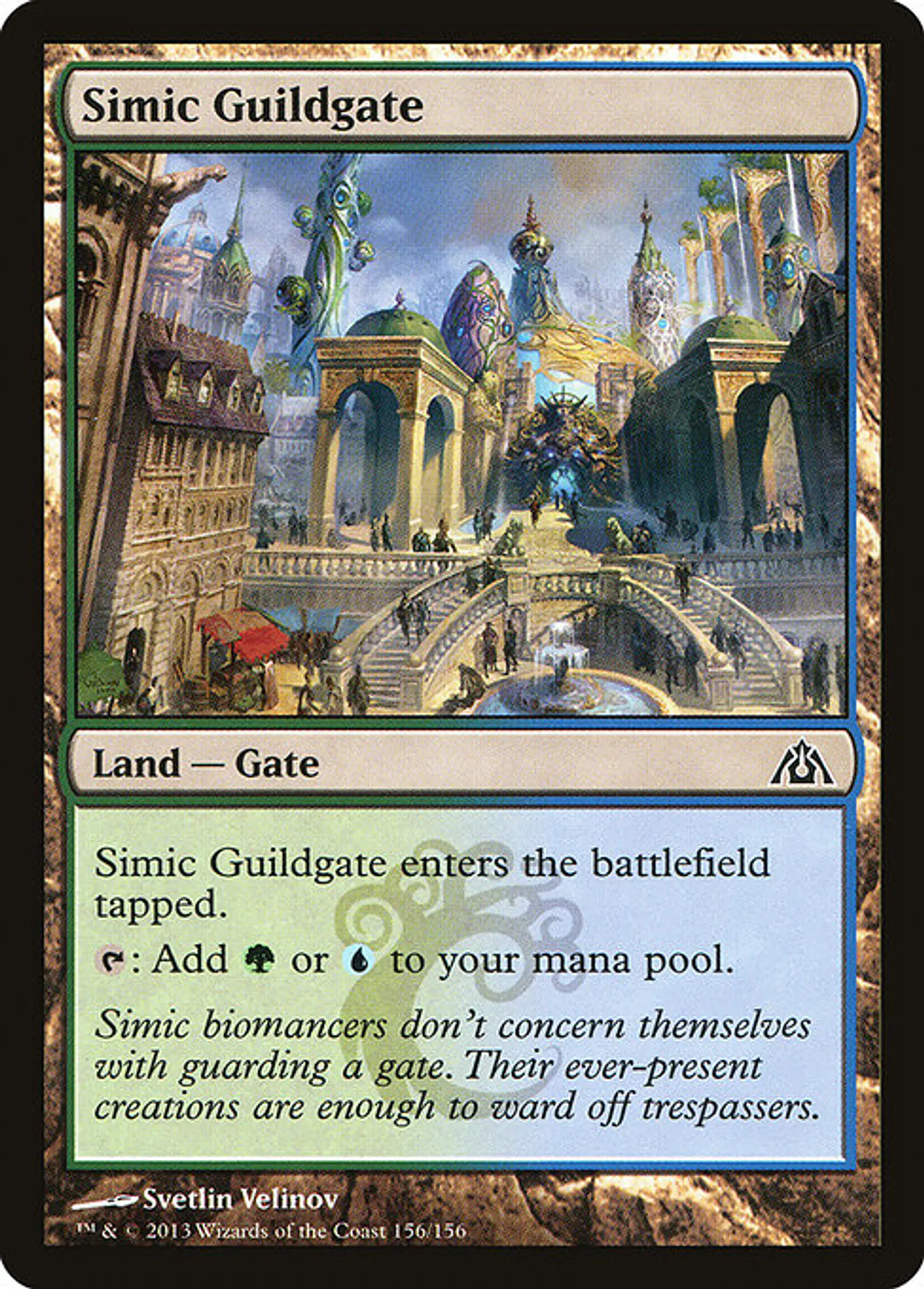Carta Magic - FOIL Simic Guildgate - Idioma: Español - Edicion: Dragon's Maze 1