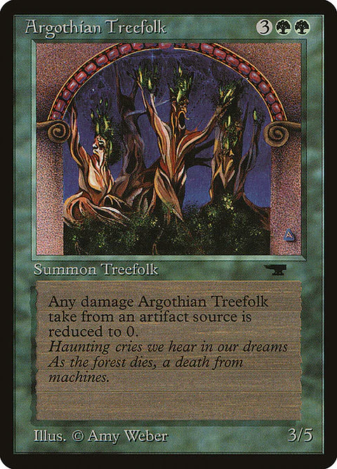 Carta Magic - Argothian Treefolk - Idioma: Ingles - Edicion: Antiquities