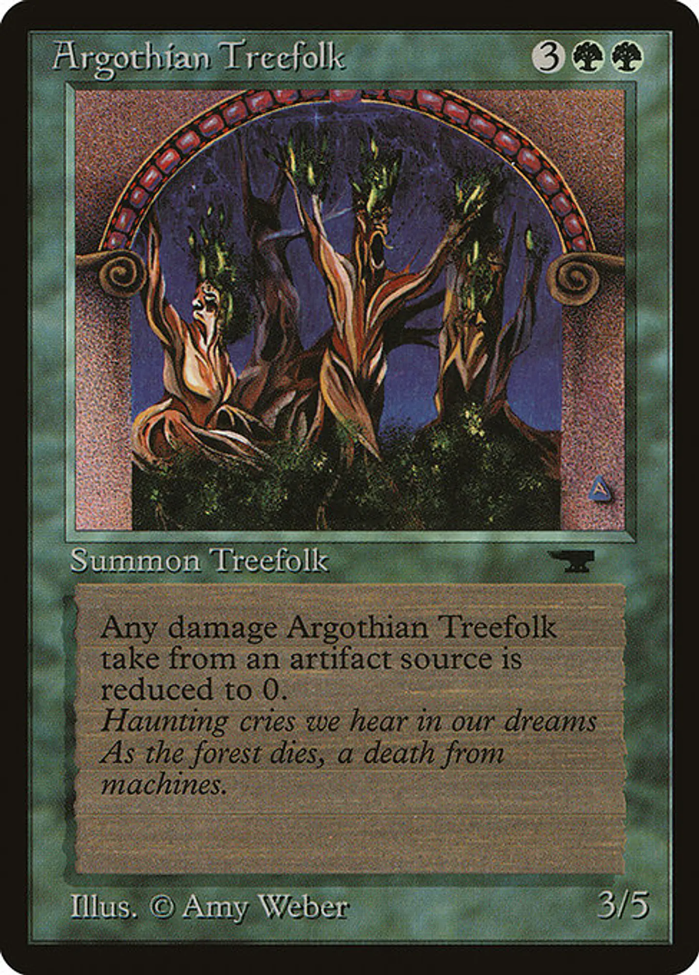 Carta Magic - Argothian Treefolk - Idioma: Ingles - Edicion: Antiquities 1