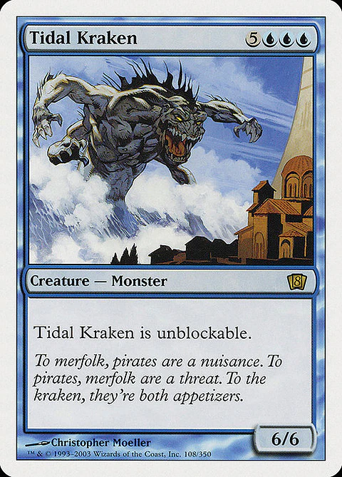 Carta Magic - Tidal Kraken - Idioma: Ingles - Edicion: Eighth Edition