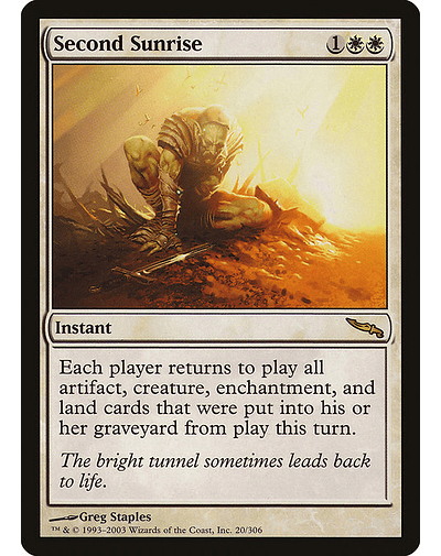 Carta Magic - Second Sunrise - Idioma: Ingles - Edicion: Mirrodin