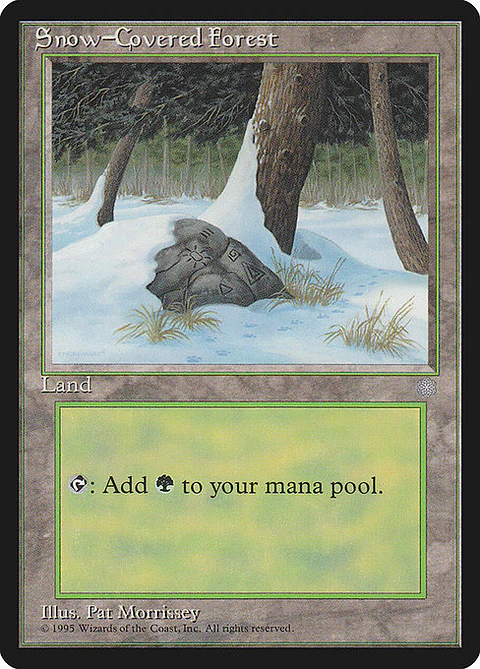 Carta Magic - Snow-Covered Forest - Idioma: Ingles - Edicion: Ice Age