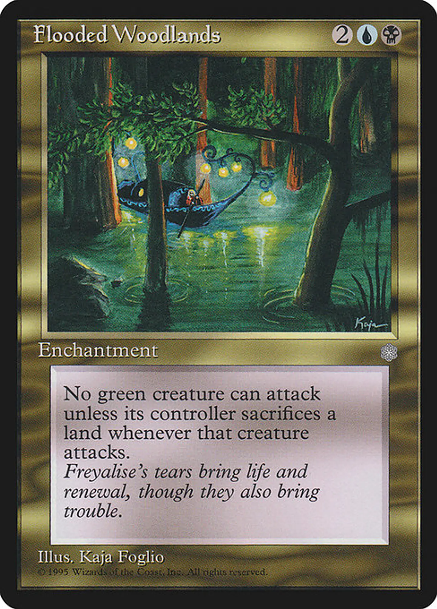 Carta Magic - Flooded Woodlands - Idioma: Ingles - Edicion: Ice Age 1