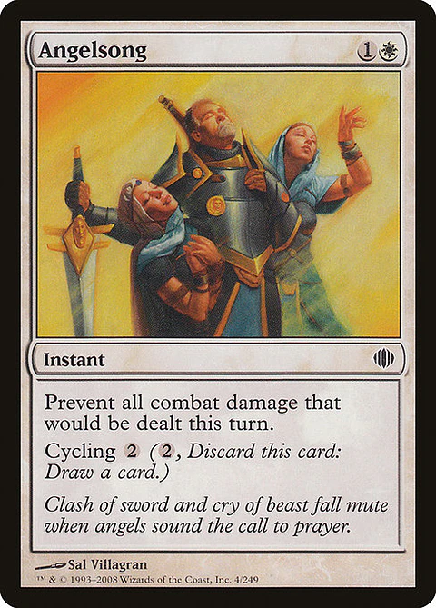 Carta Magic - FOIL Angelsong - Idioma: Español - Edicion: Shards of Alara