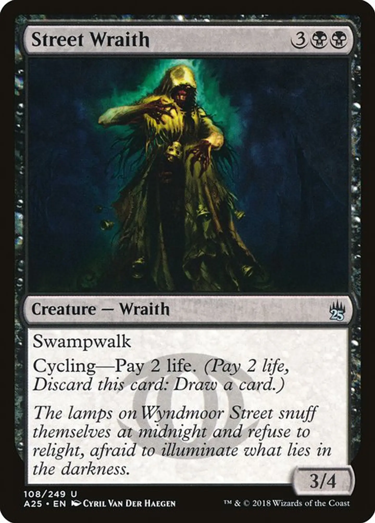 Carta Magic - Street Wraith - Idioma: Ingles - Edicion: Masters 25 1