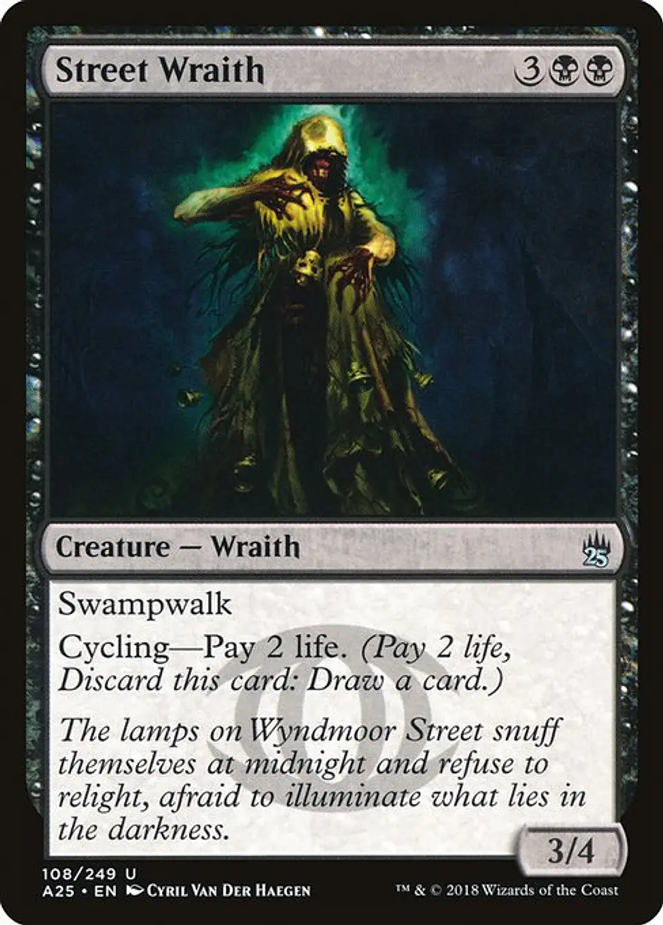 Carta Magic - Street Wraith - Idioma: Ingles - Edicion: Masters 25 1