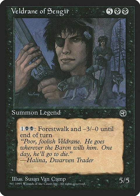 Carta Magic - Veldrane of Sengir - Idioma: Ingles - Edicion: Homelands