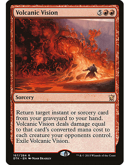 Carta Magic - Volcanic Vision - Idioma: Español - Edicion: Dragons of Tarkir