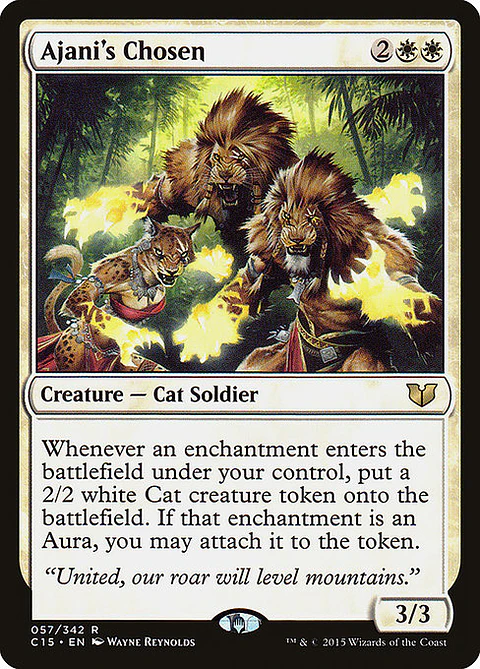 Carta Magic - Ajani's Chosen - Idioma: Ingles - Edicion: Commander 2015