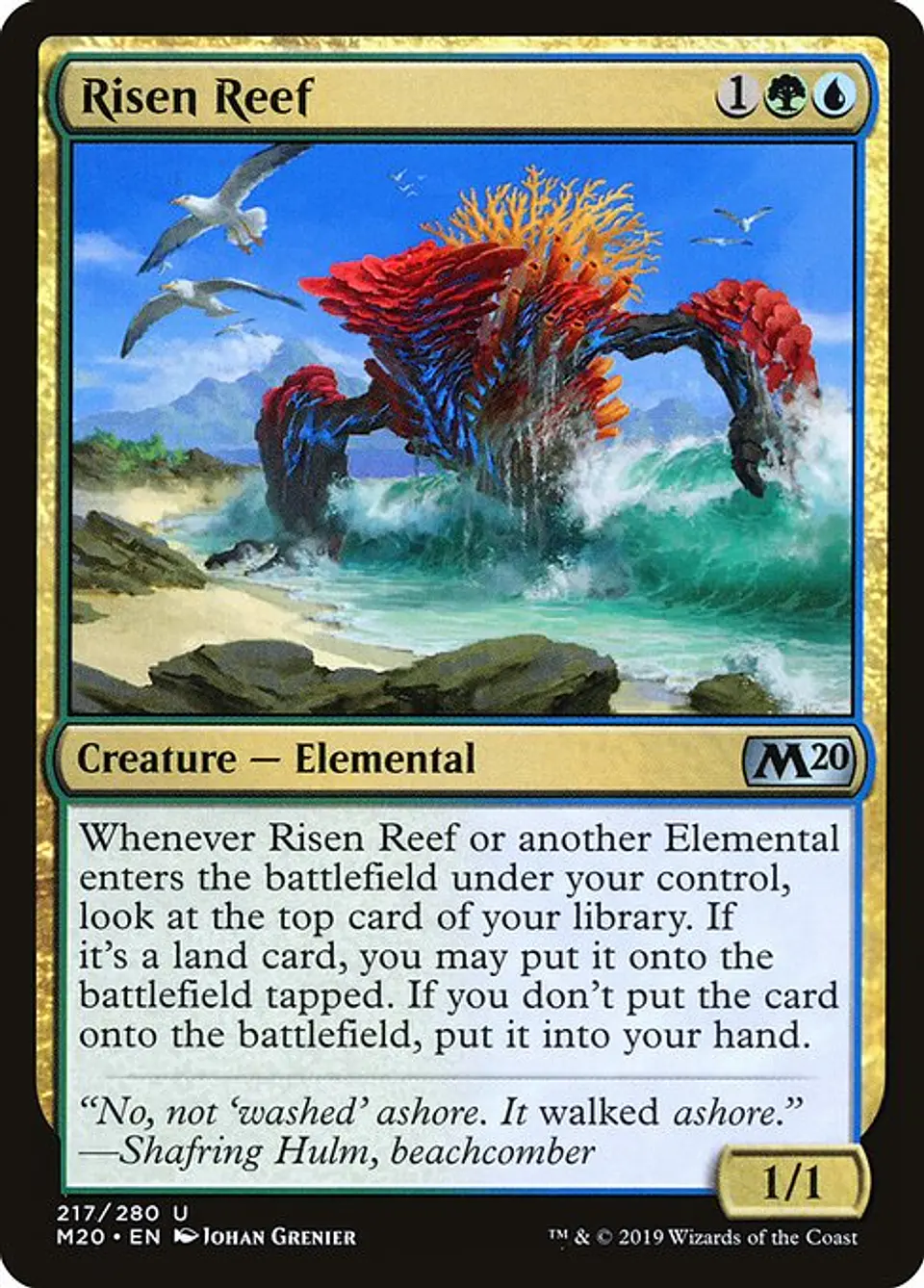 Carta Magic - Risen Reef - Idioma: Ingles - Edicion: Core Set 2020 1