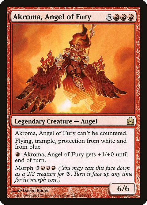 Carta Magic - Akroma, Angel of Fury - Idioma: Ingles - Edicion: Commander 2011