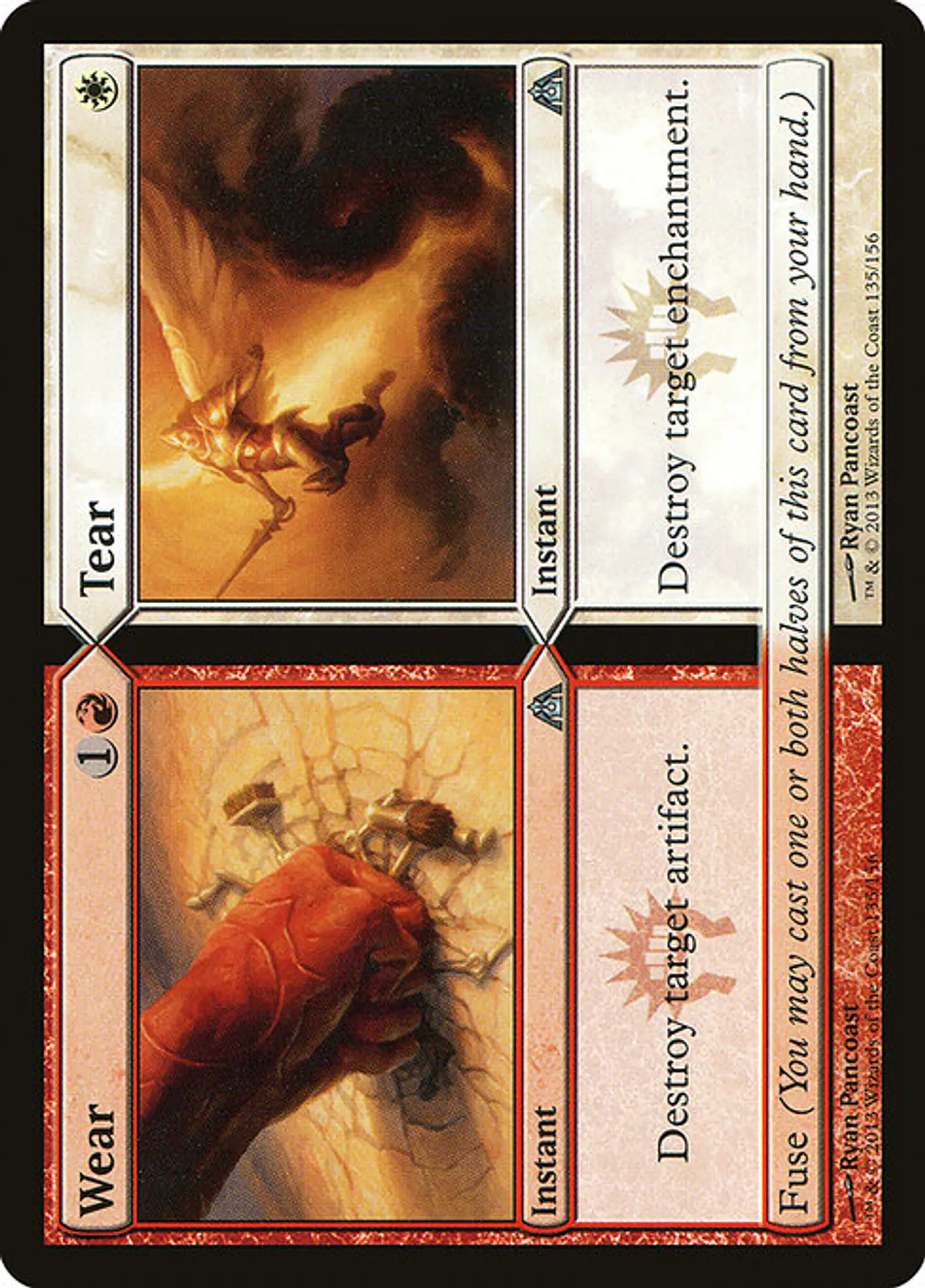 Carta Magic - Wear // Tear - Idioma: Ingles - Edicion: Dragon's Maze 1