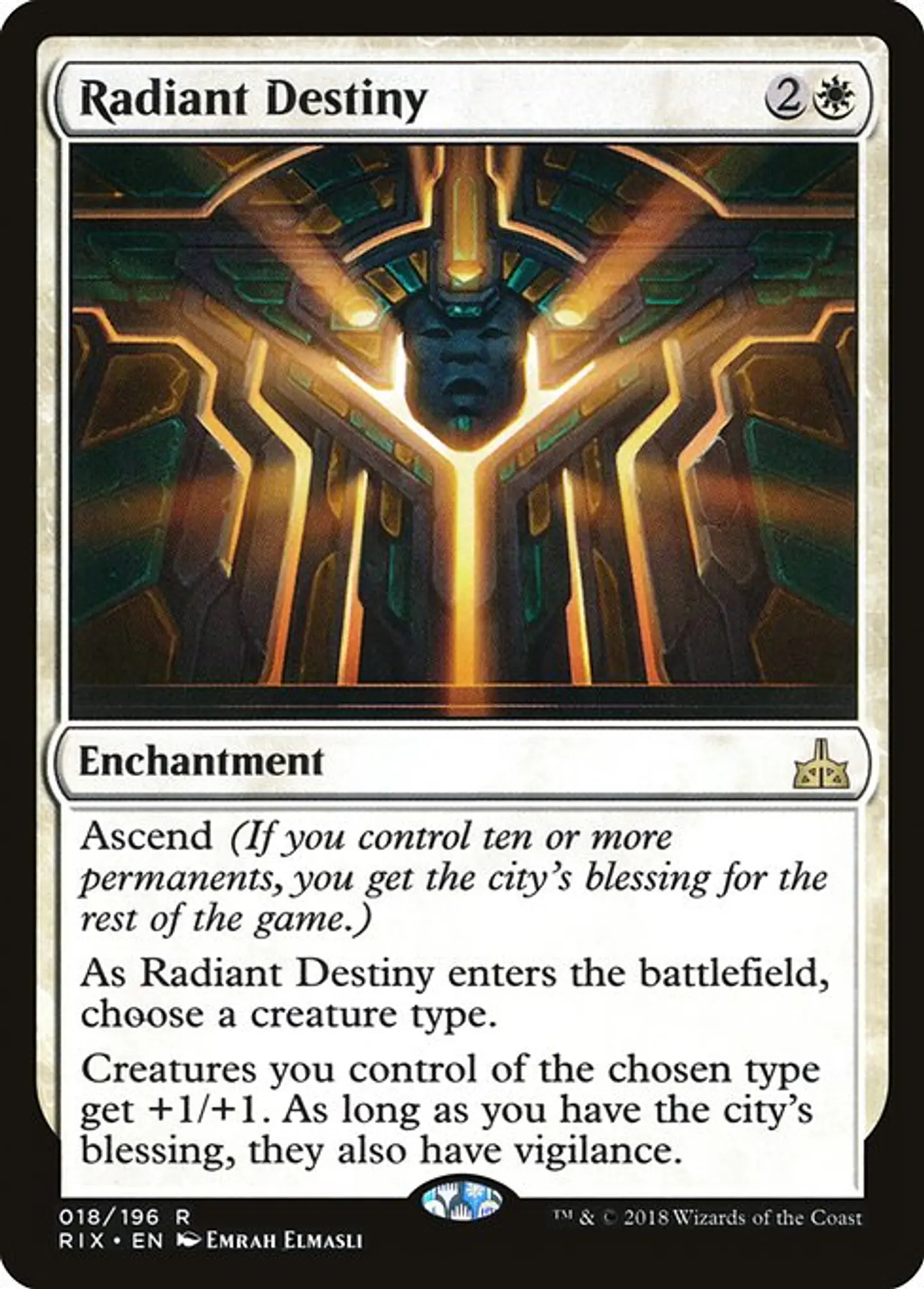 Carta Magic - Radiant Destiny - Idioma: Español - Edicion: Rivals of Ixalan 1