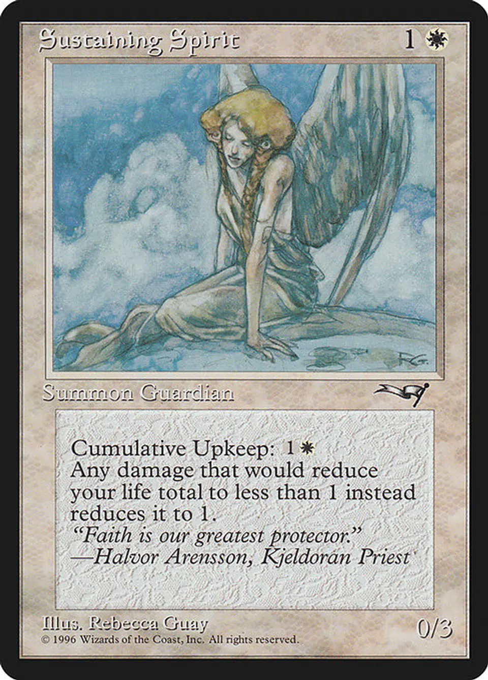 Carta Magic - Sustaining Spirit - Idioma: Ingles - Edicion: Alliances 1