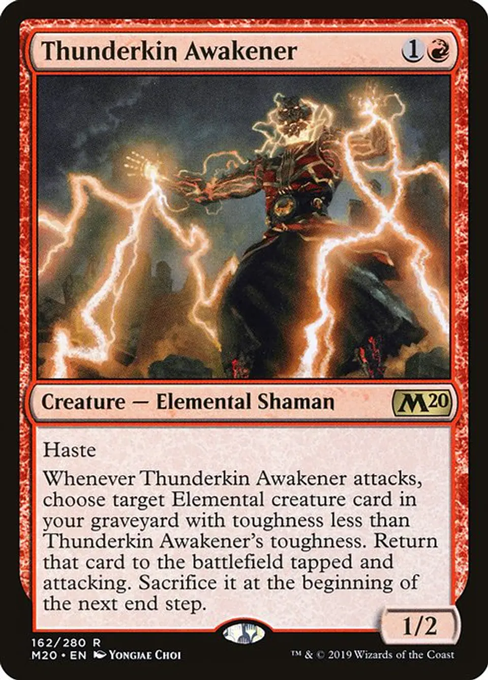 Carta Magic - FOIL Thunderkin Awakener - Idioma: Ingles - Edicion: Core Set 2020 1