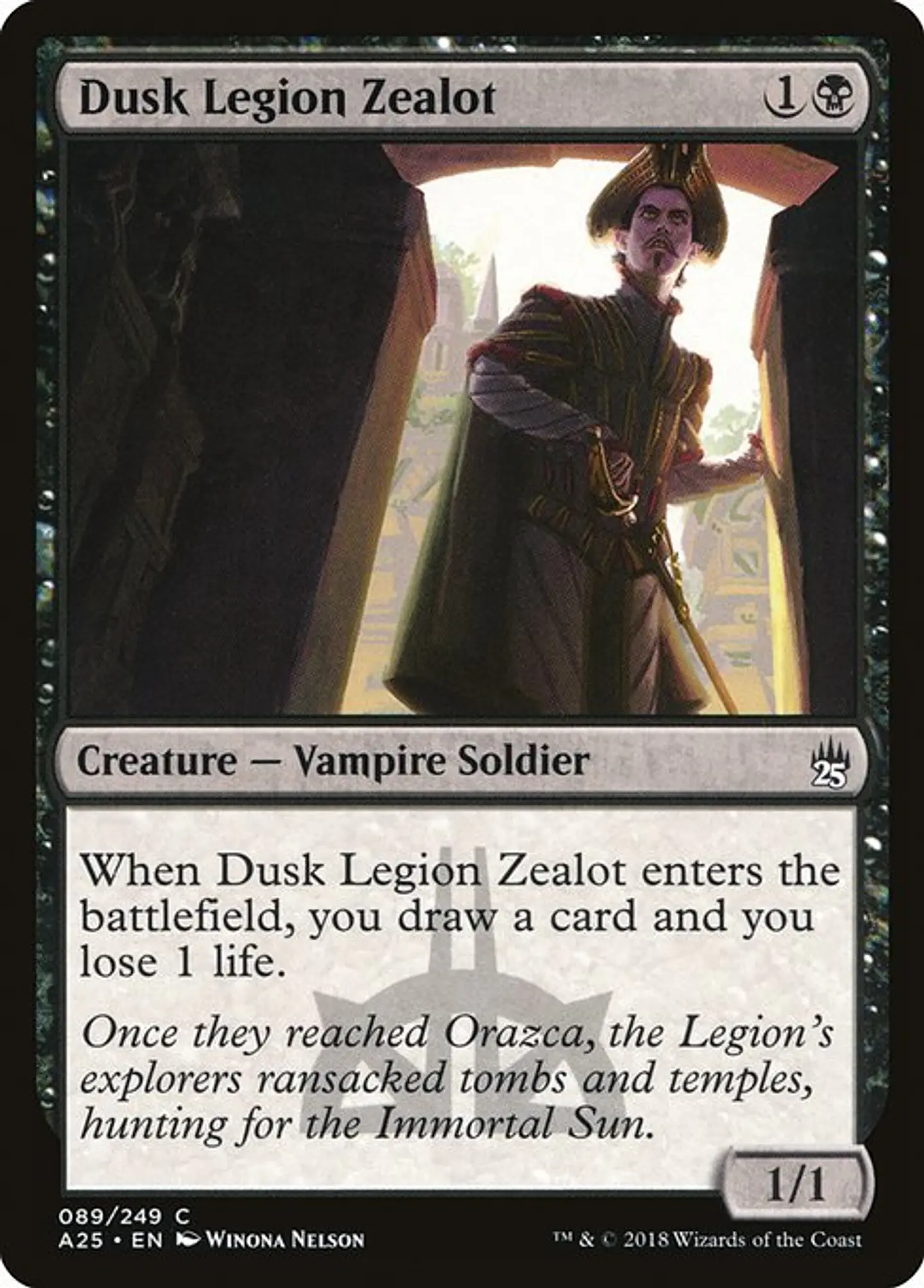 Carta Magic - FOIL Dusk Legion Zealot - Idioma: Ingles - Edicion: Masters 25 1