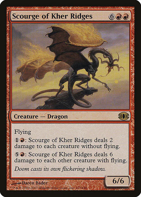 Carta Magic - Scourge of Kher Ridges - Idioma: Ingles - Edicion: Future Sight