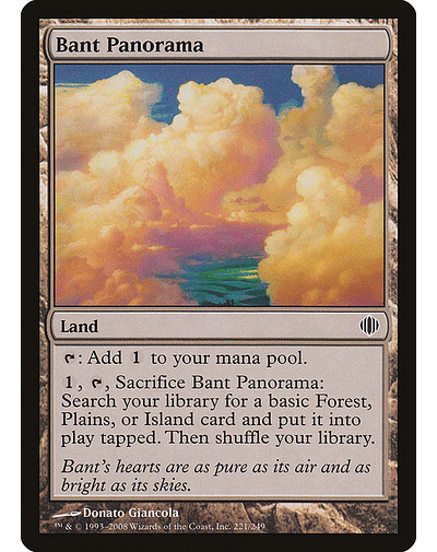 Carta Magic - FOIL Bant Panorama - Idioma: Ingles - Edicion: Shards of Alara