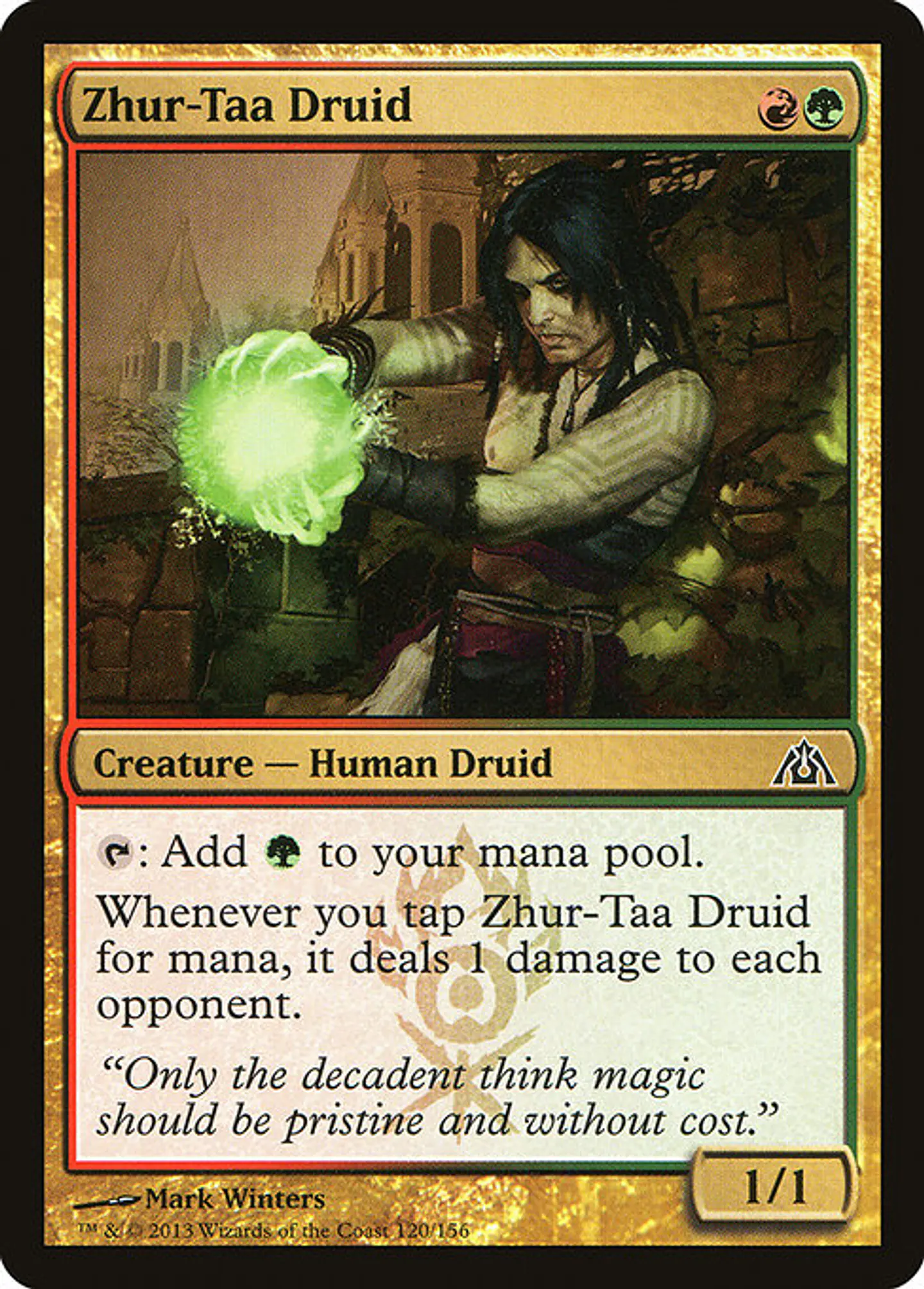 Carta Magic - FOIL Zhur-Taa Druid - Idioma: Español - Edicion: Dragon's Maze 1