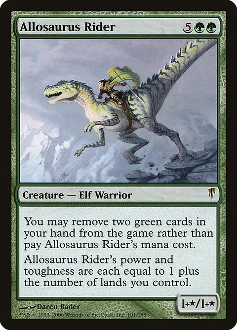 Carta Magic - Allosaurus Rider - Idioma: Español - Edicion: Coldsnap