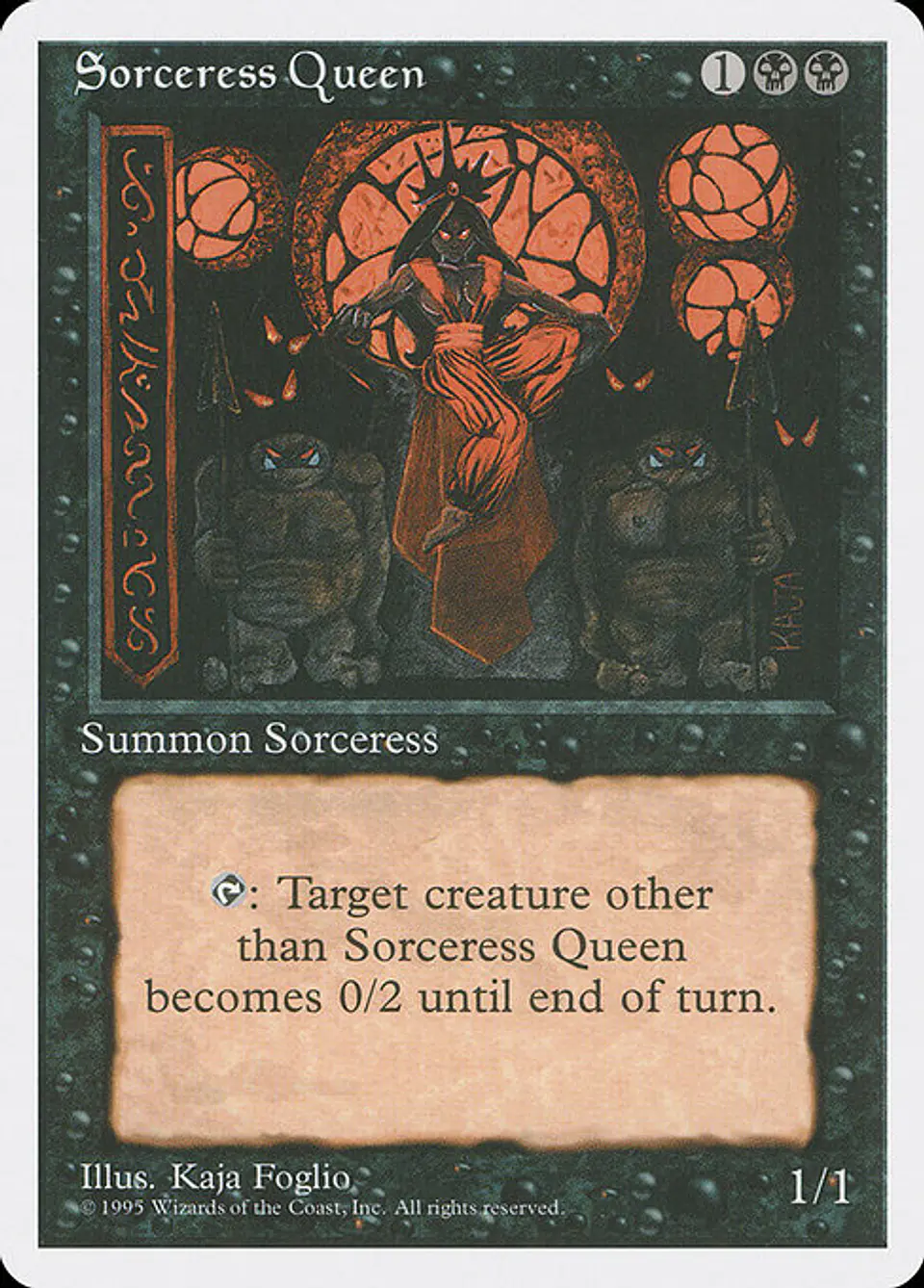 Carta Magic - Sorceress Queen - Idioma: Ingles - Edicion: Fourth Edition 1